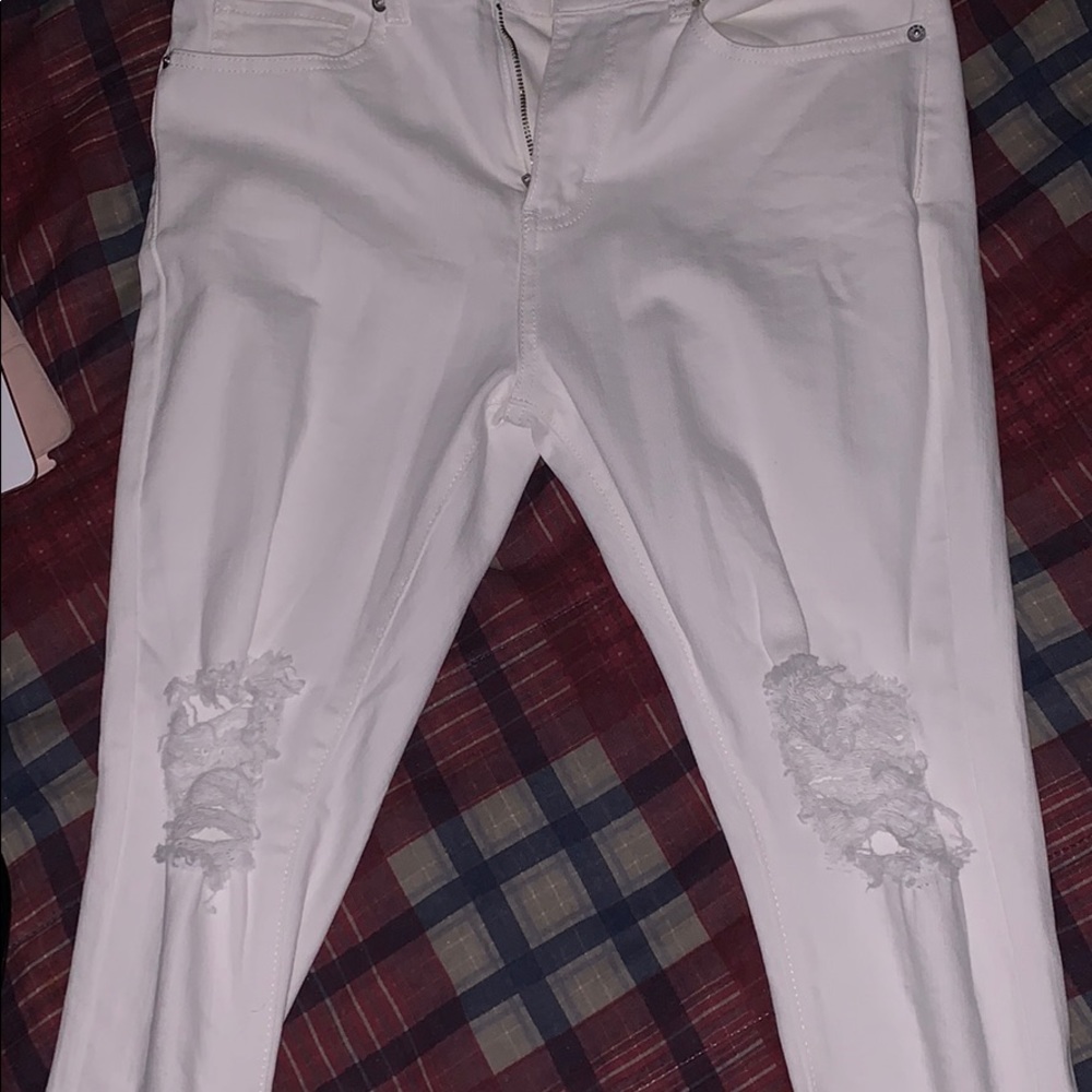 white jeans